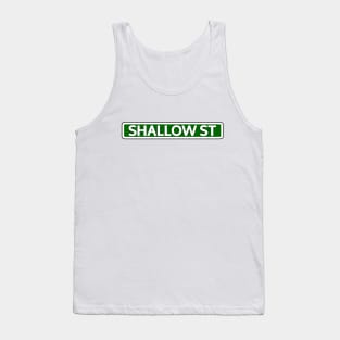 Shallow St Street Sign Tank Top